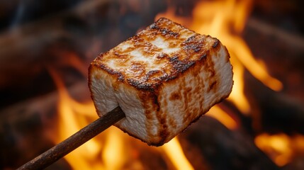 Toasted Marshmallow Over Campfire