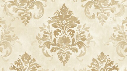 Elegant Vintage Damask Wallpaper