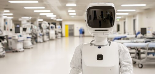 A humanoid robot designed to help elderly patients with daily tasks, such as medication reminders, mobility assistance, and monitoring vitals