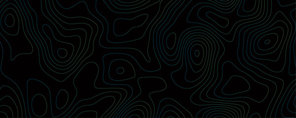 Abstract Dark Topographic Contour Line Design Featuring Organic Curves and Flowing Shapes Ideal for Use in High-Resolution Graphic Templates and Backgrounds
