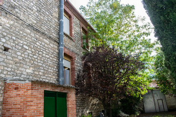 Casas de piedra de Pampliega, España