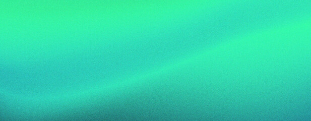 Grainy gradient background, glowing color flow wave, spring green and blue backdrop noise texture abstract banner poster header, grainy noise grungy empty space or spray texture