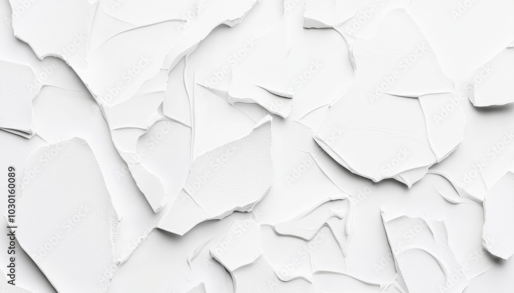 Poster white rough rock texture with subtle shadows and highlights, perfect for architectural or design ele