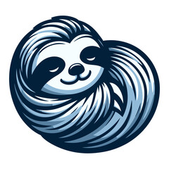 Sloth vector illustration.