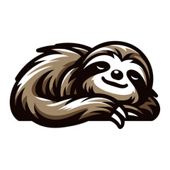 Sloth vector illustration.