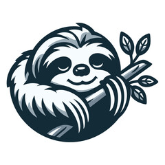 Sloth vector illustration.
