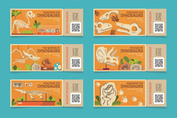 International museum day tickets in flat design
