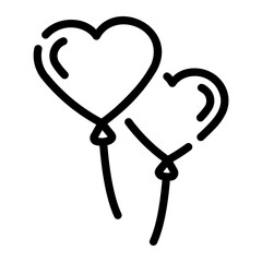 ballons Line Icon