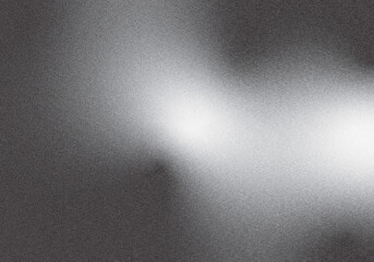 Grainy gradient background, dark gray black and white abstract noise texture banner backdrop design