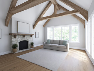 Cozy Cottage Living Room with Charming Interior Design