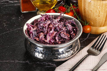 Coleslaw salad with cabbage and carrot