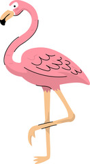 Vector Illustration of Flamingo World Animal Day