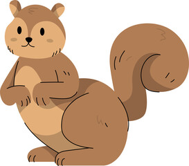 Vector Illustration of Squirrel World Animal Day
