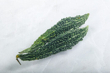 Raw green exotic Bitter melon