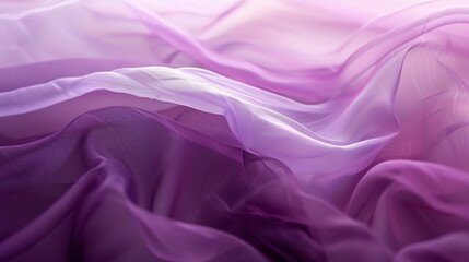 Obraz premium A close up of flowing purple fabric, showing a soft gradient and delicate texture.
