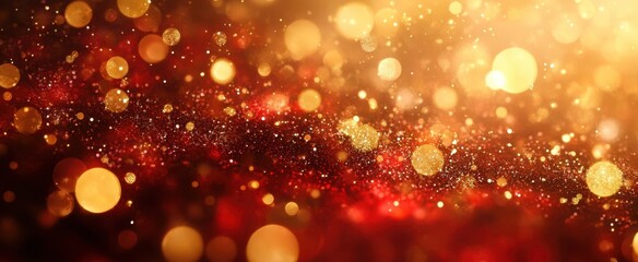 The Sparkling Gold Glitter Background