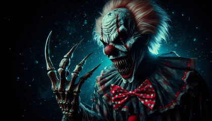 horror scary clown, for Halloween wallpaper 