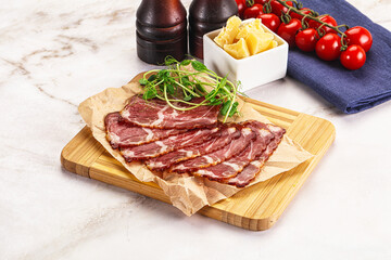 Italian pork sausage - prosciutto crudo
