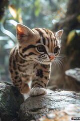 Genetta tigrina in natural habitat, South Africa