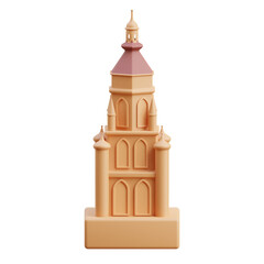 3D Breda Old Tower Netherlands Architecture