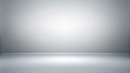 Minimalist white gray background with gradient effect, perfect for copy space