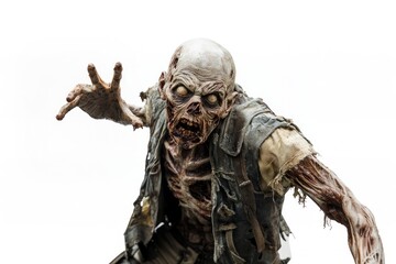 Fototapeta premium Zombie man apocalypse character.
