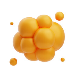 3D Cholesterol Molecule Structure for Healthcare Education
