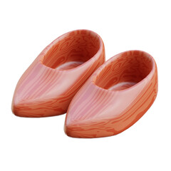 3D Traditional Dutch Wooden Clogs