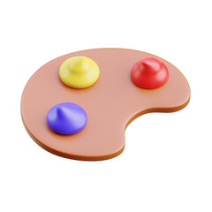 3D Dutch Color Palette Art Design