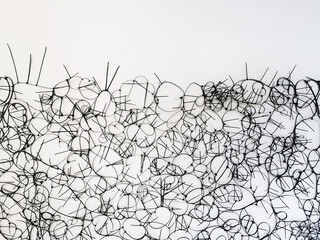 black zip ties texture