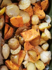 grilled vegetable texture