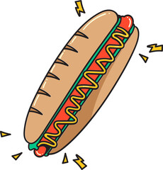 hot dog illustration
