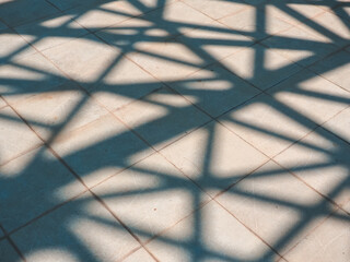 Shadow of building on the road for minimalist background        