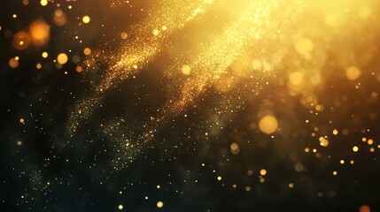 Fototapeta premium Golden particles background