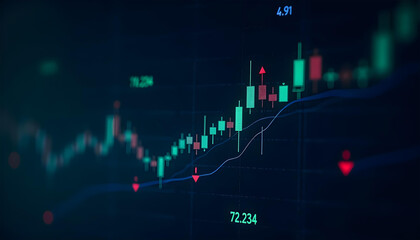 invest trading dynamic stock market chart with candlestick data