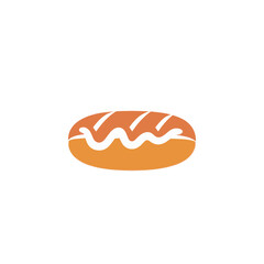 simple hotdog logo for fast food business