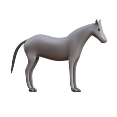 3D Strong Arabian Horse Model