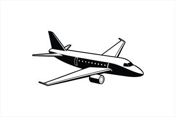 Obraz premium Cute plane vector art illustration