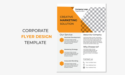 Business, flyer, template, modern corporate business flyer design, corporate business flyer design print ready template a4 size.