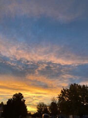 Fototapeta premium sunset on clouds