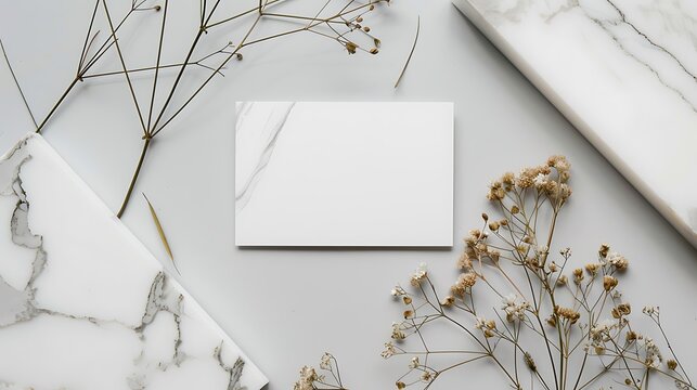 Blank business cardle background. Mockup for branding identity.