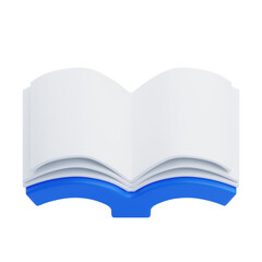 3D Open Book Icon for Entertainment