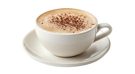 PNG, a cup of coffee on a white background, created using Generative AI technology.