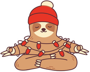 Sloth Christmas Holiday