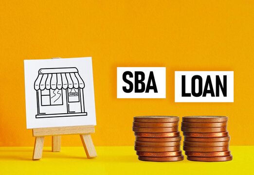 SBA loan Small Business Administration is shown using the text