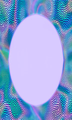 Bright vertical rainbow frame on lilac background, place for text, halloween;banner, rainbow border. Christmas lights