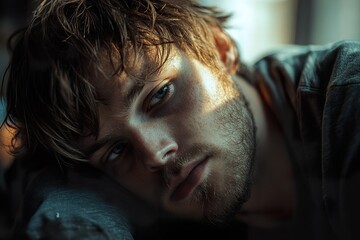 Overcome by Failure and Sorrow: A Solitary Figure Battles Loneliness After Breakup