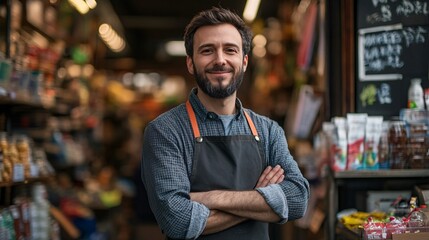 Obraz premium PPP loans helping a local cafe upgrade technology and expand services Stock Photo with side copy space