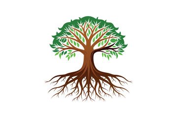 Tree Roots vector illustration, Tree Roots vector 