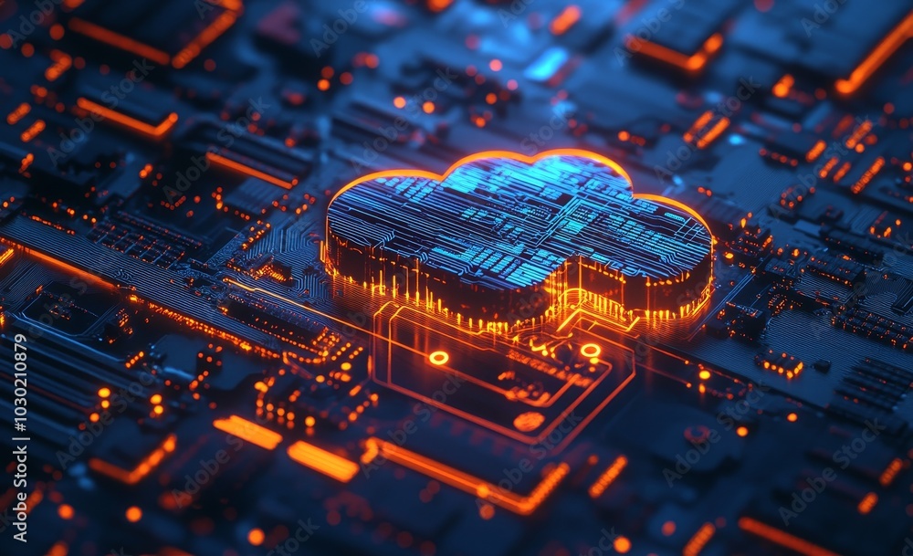 Poster a 2d illustration showing the concept of cloud computing, cloud computing and big data, and the conc